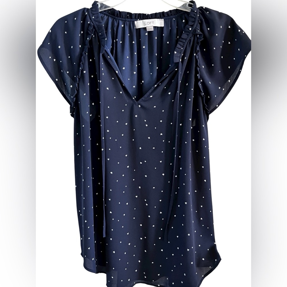Loft, ladies polyester blouse, size medium